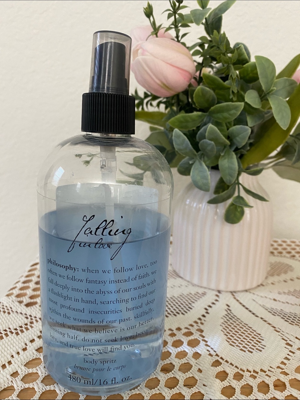 Philosophy Lychee & Rose and Falling in Love Water Body Mists - Pink, Blue - Picture 2 of 3